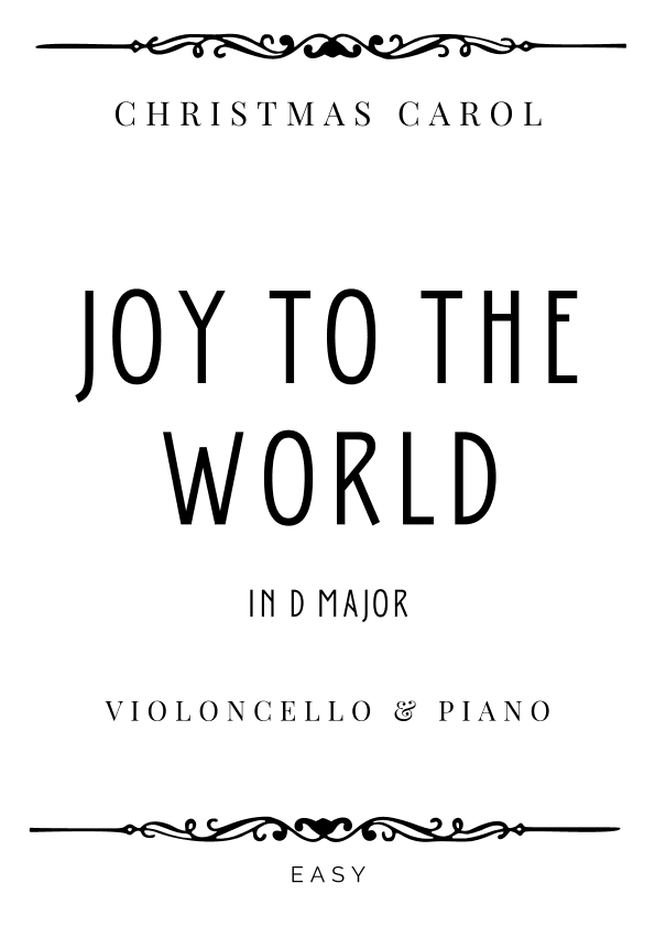 Mason - Joy to the World in D Major - Easy (arr. Piacere Music Sheets)