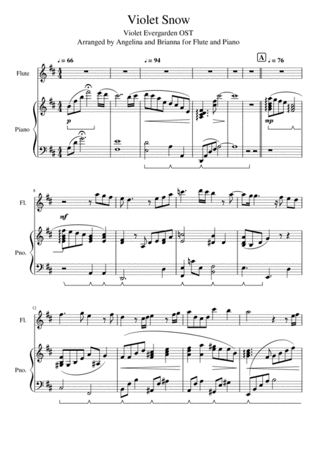 Violet Snow (arr. Music A&B)