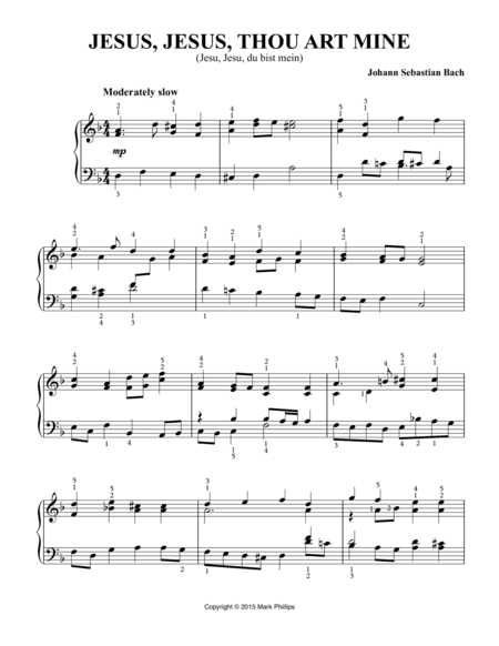 Jesus, Jesus, Thou Art Mine (Jesu, Jesu, du bist mein) (arr. Mark Phillips)