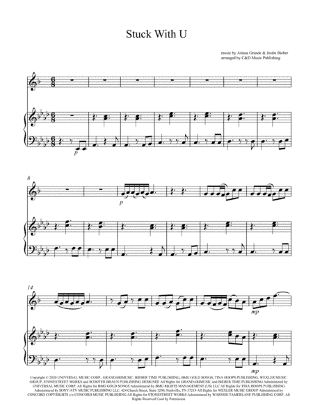 Stuck With U (arr. C&D Music Publishing)