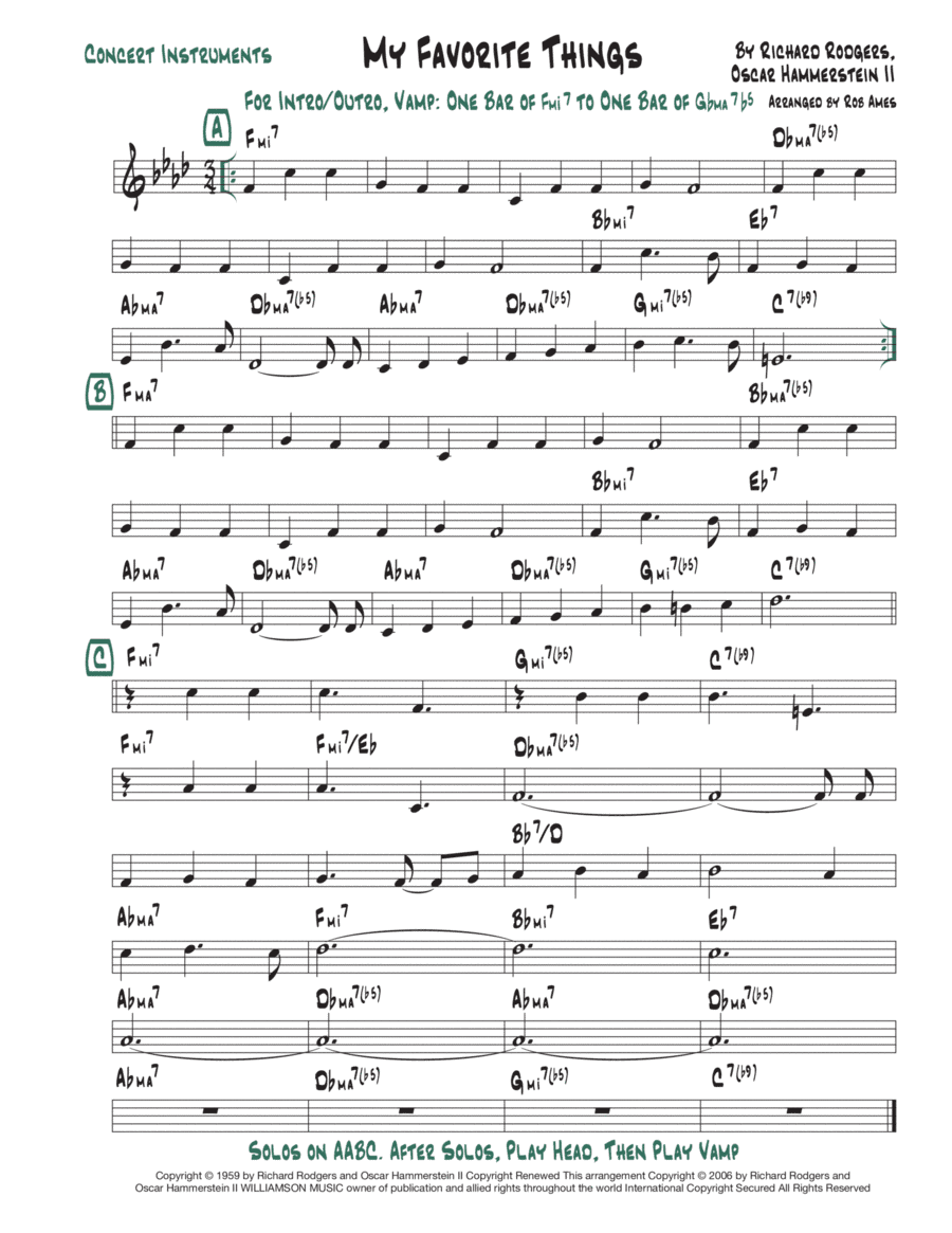 My Favorite Things (arr. Rob Ames)