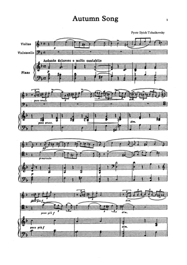 Autumn Song (arr. Unknown)
