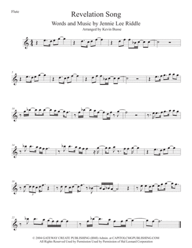 Revelation Song (arr. Kevin Busse)
