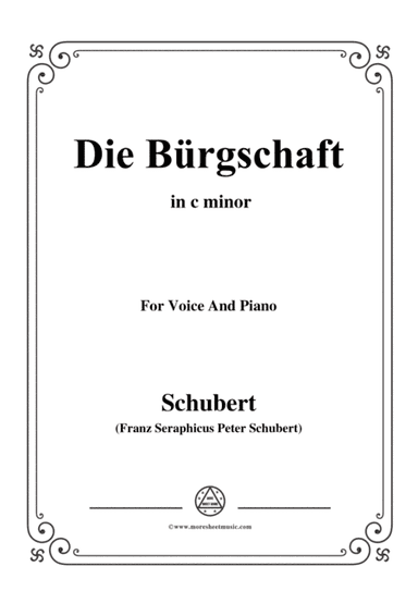 Schubert-Die Bürgschaft(The Bond),D.246,in c minor,for Voice&Piano (arr. MSM)