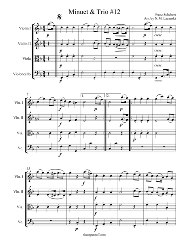 Minuet and Trio #12 (arr. Nick Lacanski)