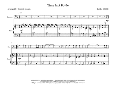 Time In A Bottle (arr. Dominic Meccia)