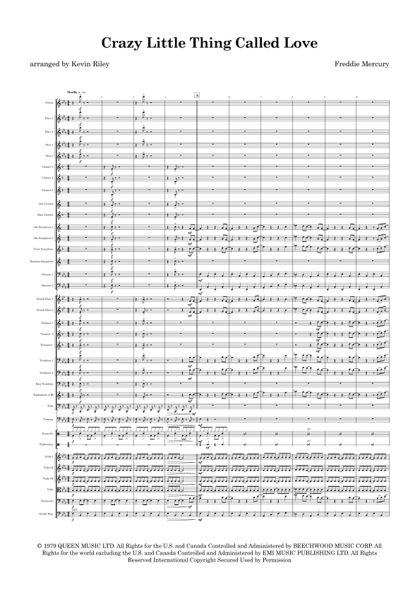 Crazy Little Thing Called Love (arr. Kevin Riley)