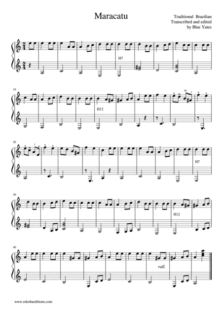 Maracatu (Trad. Brazilian) (arr. Blue Yates)