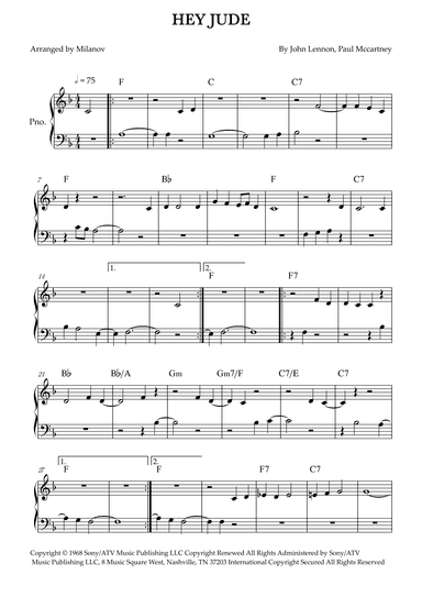 Hey Jude (arr. Milanov)