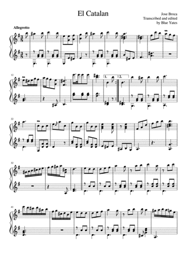 El Catalan (Jose Broca) (arr. Blue Yates)
