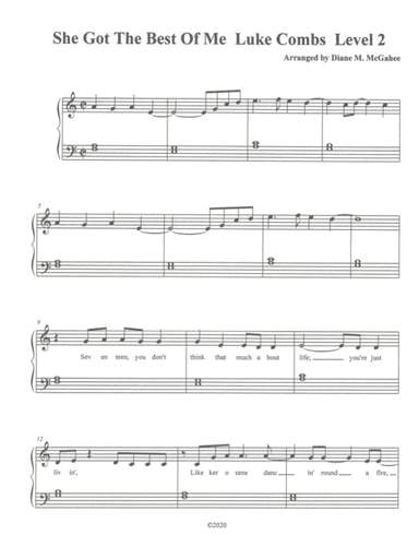 She Got The Best Of Me (arr. Diane M. McGahee)