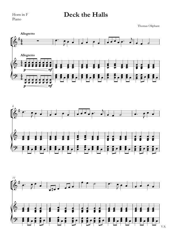 Deck the Halls (arr. SMMUS)