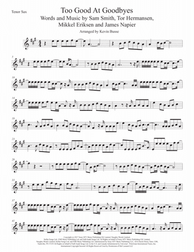 Too Good At Goodbyes (arr. Kevin Busse)