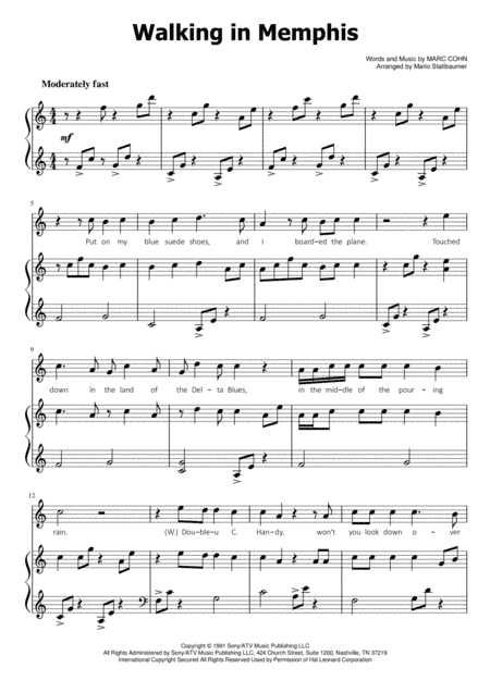 Walking In Memphis (arr. Mario Stallbaumer)