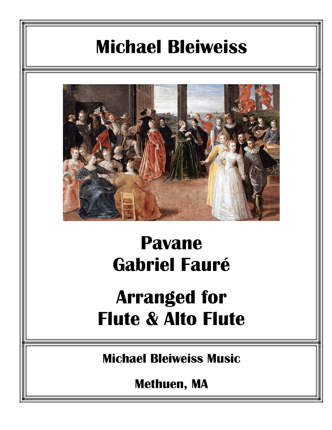 Pavane for Flute and Alto Flute (arr. Michael Bleiweiss)