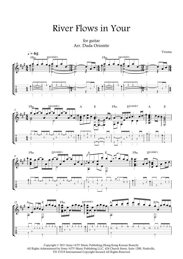 River Flows In You (arr. Duda Oriontte)