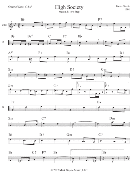 High Society (arr. Mark W. Huxhold)