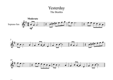 Yesterday (arr. Digital Book Music)