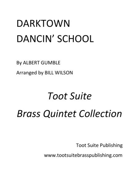 Darktown Dancin' School (arr. Bill Wilson)