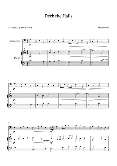 Deck the Halls (arr. André Nusa)