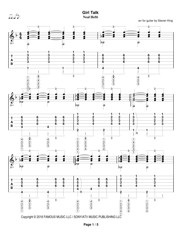 Girl Talk - Instrumental (arr. Steven King)