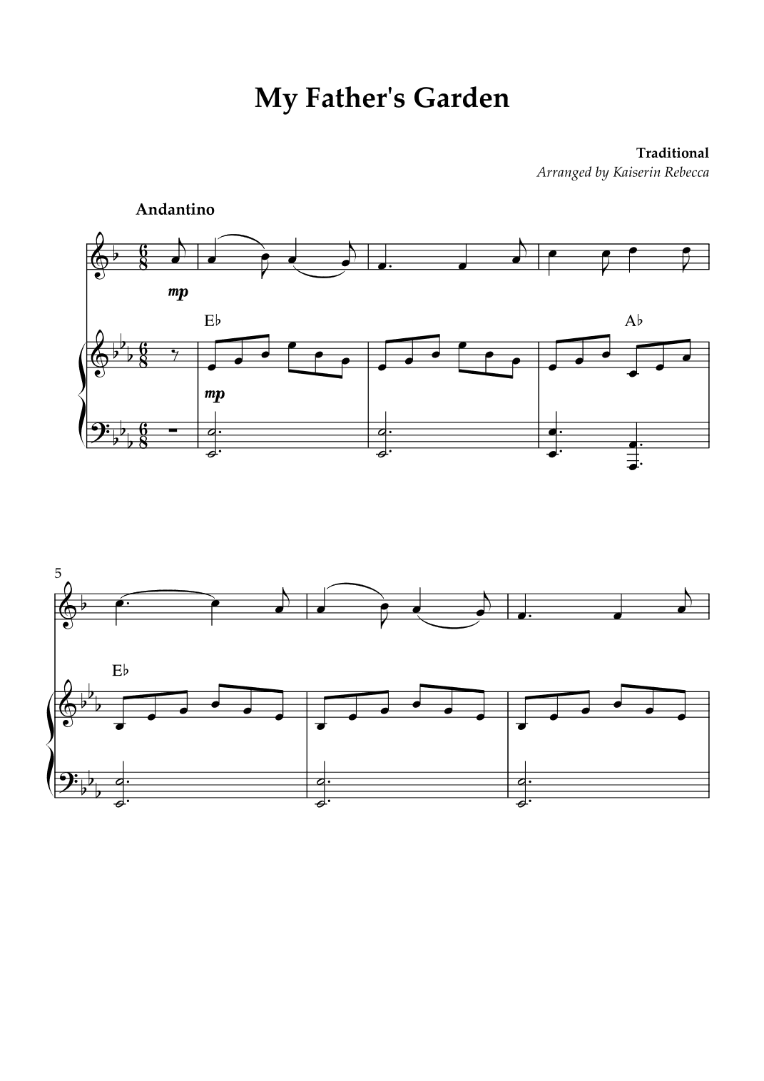 My Father's Garden (arr. Kaiserin Rebecca)