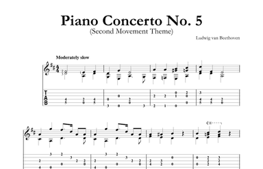Piano Concerto No. 5 (Second Movement Theme) (arr. Mark Phillips)