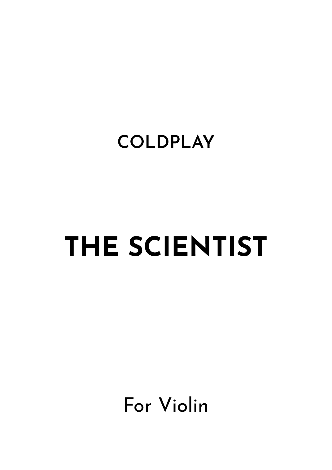 The Scientist (arr. Jireh J.)
