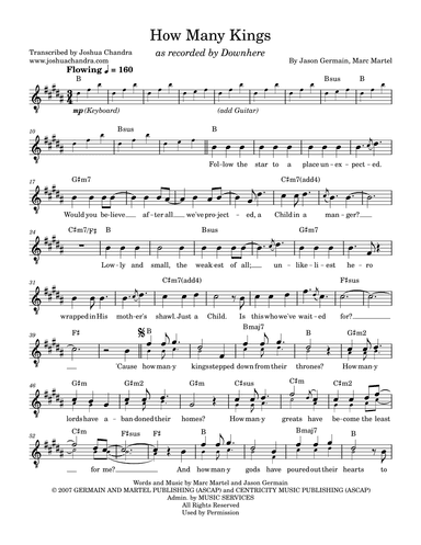How Many Kings (arr. Joshua Chandra)