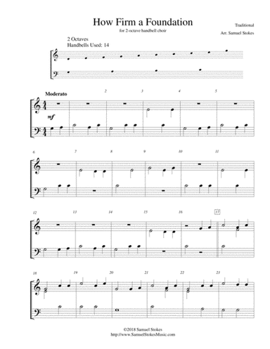 How Firm a Foundation - for 2-octave handbell choir (arr. Samuel Stokes)