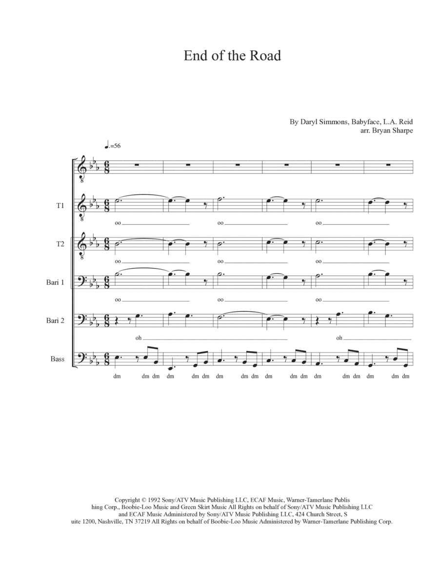 End Of The Road (arr. Bryan Sharpe)