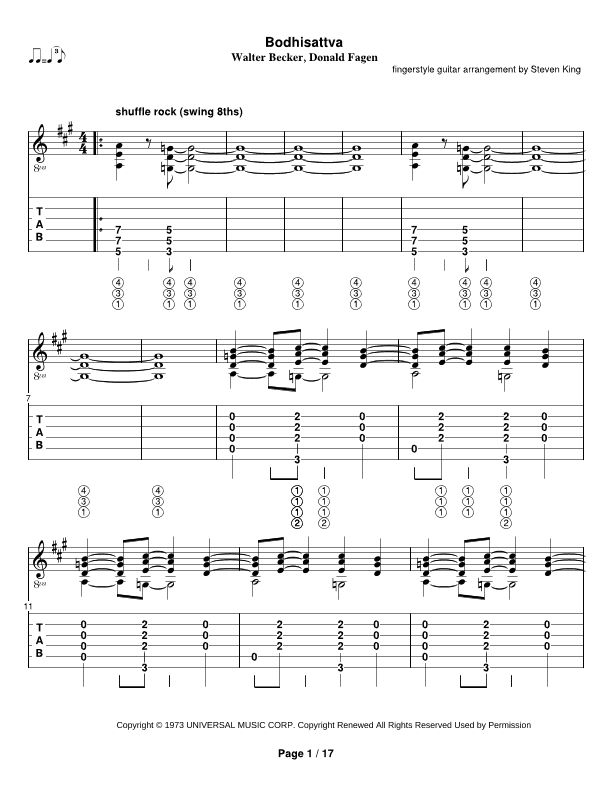 Bodhisattva (arr. Steven Michael King)