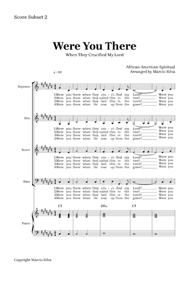 Were You There (When They Crucified My Lord?) (arr. Márcio Silva)