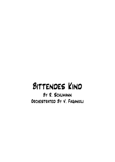 Bittends Kind (arr. Valdeci Faganioli)