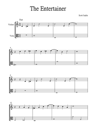 The Entertainer (arr. Jackson Spindler)