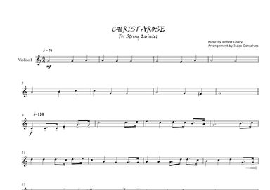 Christ Arose (arr. Isaac Gonçalves)