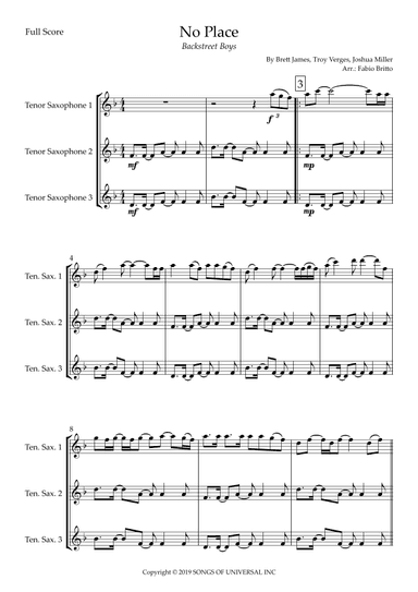 No Place (arr. Fabio Britto)