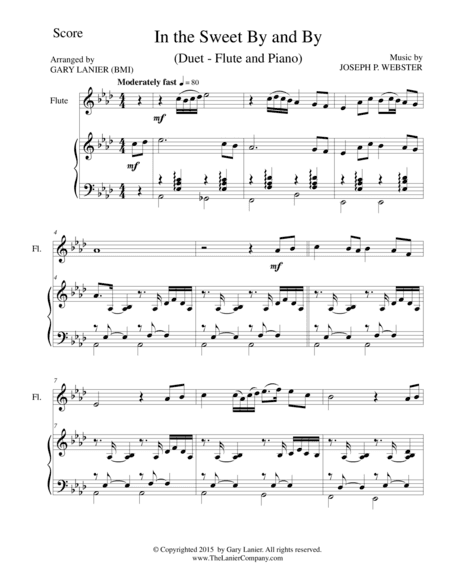 IN THE SWEET BY AND BY (Duet – Flute and Piano/Score and Parts) (arr. Gary Lanier)