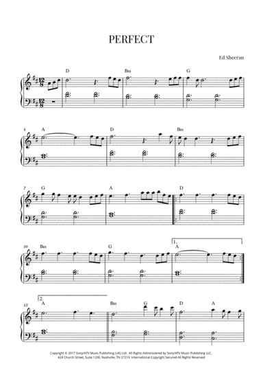Perfect (arr. Cadenza Editions)