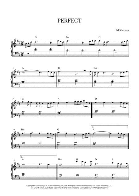 Perfect (arr. Cadenza Editions)
