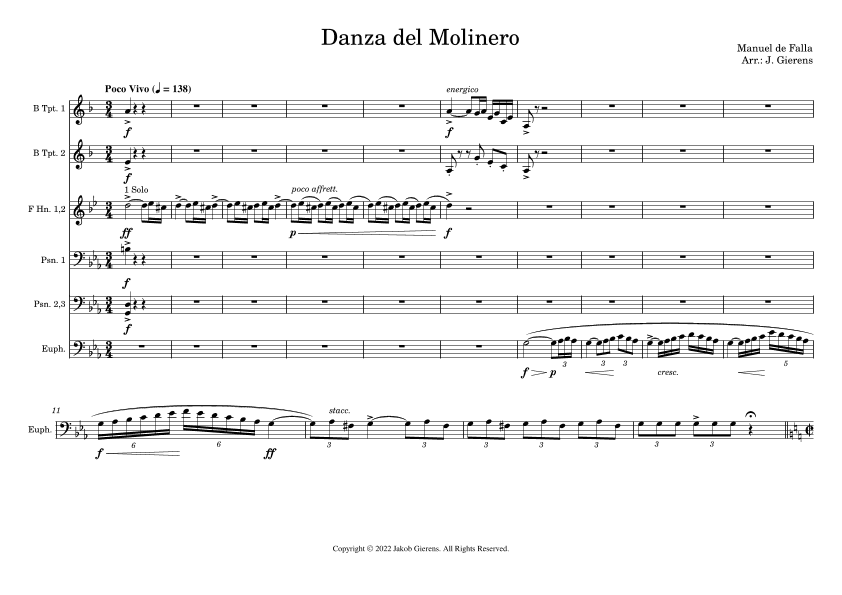 Danza del Molinero (arr. Jakob Gierens)