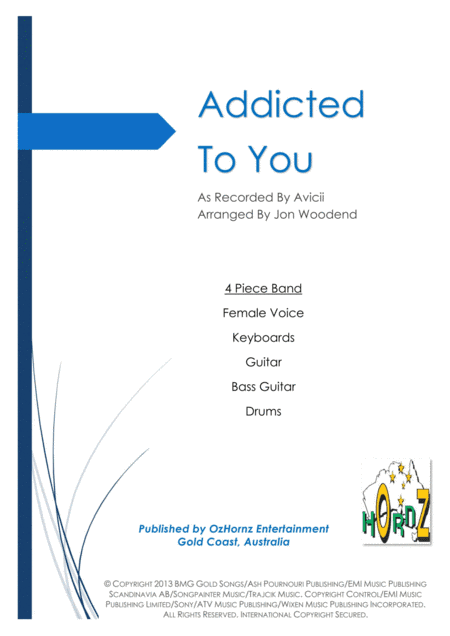 Addicted To You (arr. Jon Woodend)