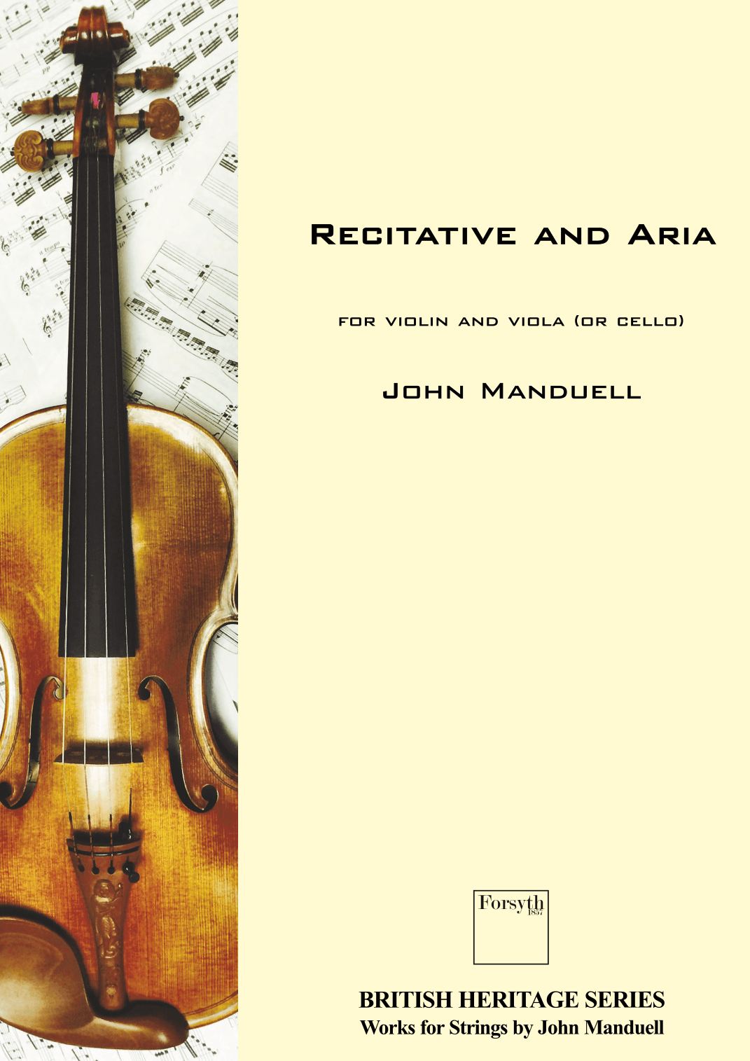 Recitative and Aria for Violin and Viola (or Cello)