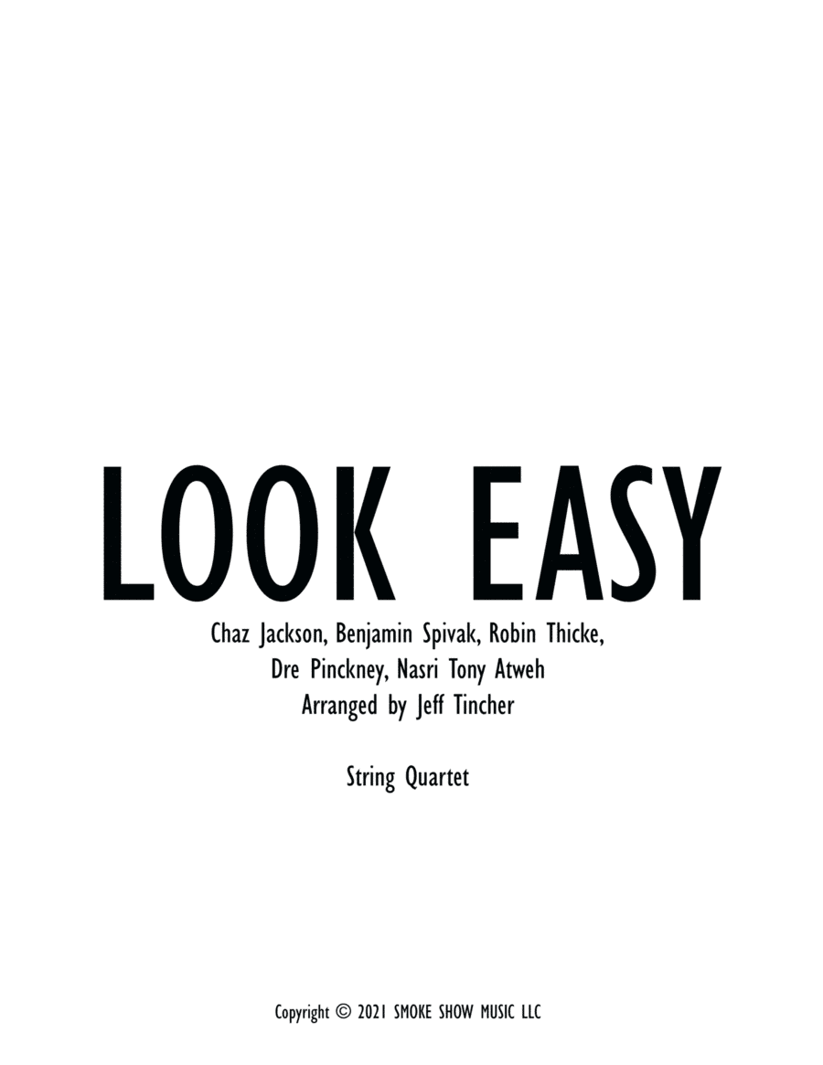 Look Easy (arr. Jeff Tincher)