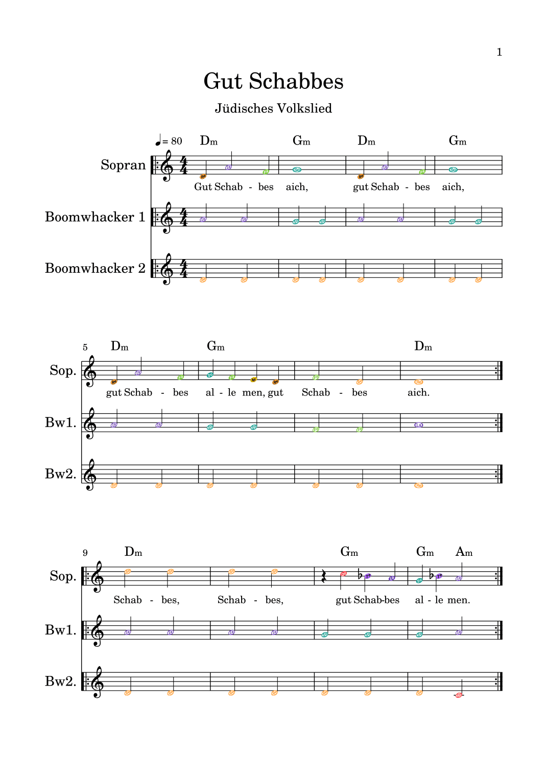 Gut Schabbes (arr. Darya Lenz)