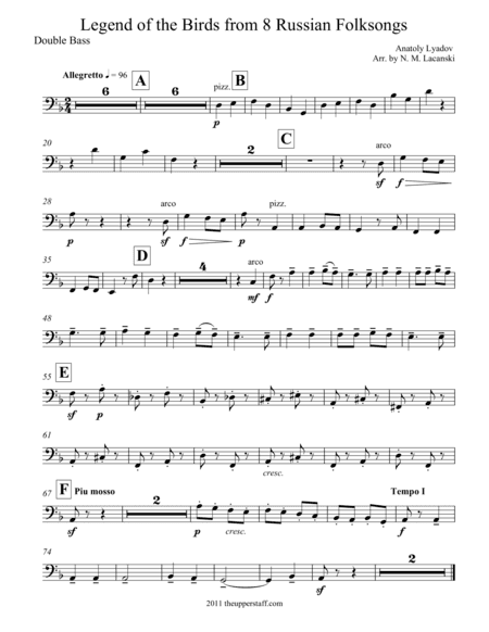 Legend of the Birds (arr. Nick Lacanski)