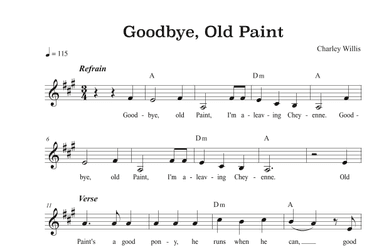 Goodbye, Old Paint (arr. Riverside Guitar School)
