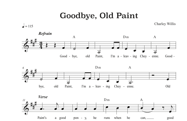 Goodbye, Old Paint (arr. Riverside Guitar School)