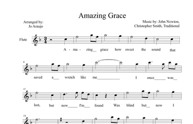 AMAZING GRACE (arr. Jo Araujo)