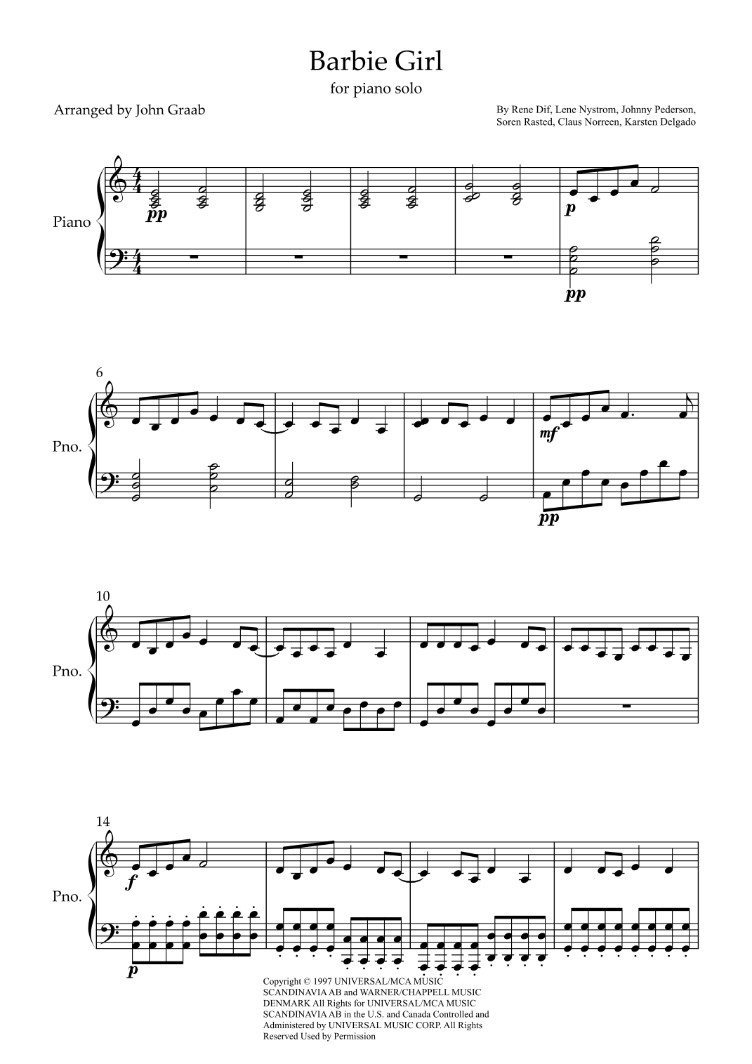 Barbie Girl (arr. John Graab)